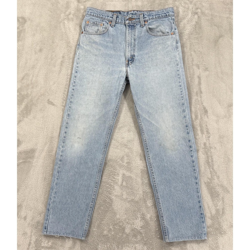 Vintage 90s Levis 505 Jeans Mens 34x30 Regular Straight Made In USA Distressed